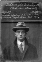 Bertram John de La Perrelle, a 39-year-old native of St Helier, who also went by the names Lux and Lutz, was convicted in 1918 of an infraction of the Aliens Registration Act and sent to prison for six weeks, with hard labour.