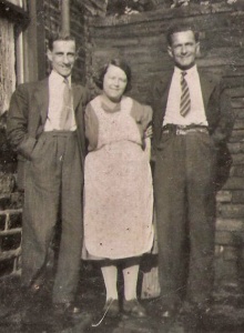 Verdun Albert Mauger with his brother Charles William and Hilda Maud Baptiste
