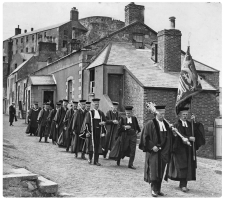 The handing of the castle keys to the States in 1923