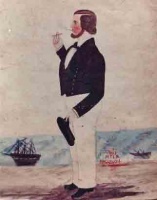 Capt Peter Hacquoil (1853- ), master of the brig Telegraph