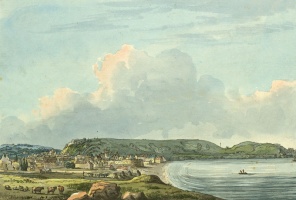 This picture by George Heriot, of which an enlarged section is shown at the top of the page, was painted by George Heriot in 1790 and is in the British Library