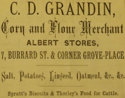 Almanac advert for C D Grandin's business