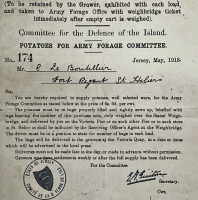 In 1918 growers were required to provide potatoes for the Army at a fixed price