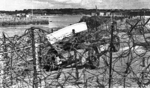 Barbed wire during the Occupation