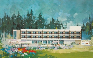 The Atlantic Hotel above La Pulente in the 1970s