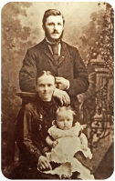 Walter and Mary Jane Robilliard and Lottie,1884