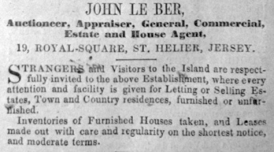 John Le Ber, 1840, at 19 Royal Square
