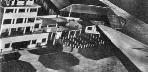 An aerial view of the terminal in 1947