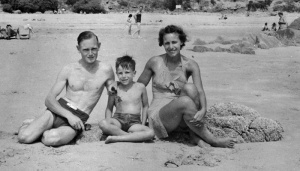 Frances May Gallichan, with Ray and Richard
