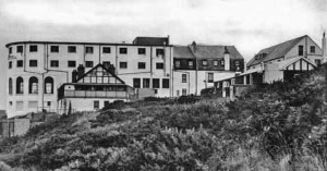 The hotel grew on a very difficult sloping site