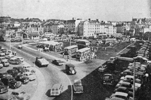 Although published in a 1975 magazine, this photograph is several years older. It was clearly taken before the opening of The Tunnel in 1970