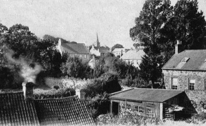 A distant view of the church