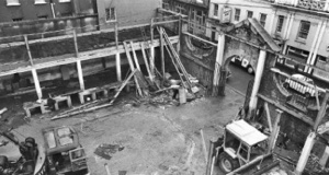 Demolition of the old fish market in 1973
