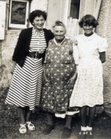 Ann Susan Renouf, nee Mauger, with her granddaughter Natalie and great-granddaughter Marlene