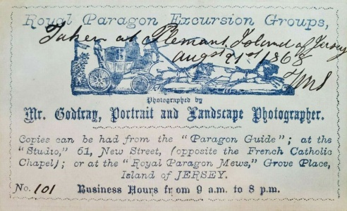 ... and the back of the photograph, showing that this was a Royal Paragon excursion