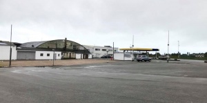 The last surviving Occupation blister hangar