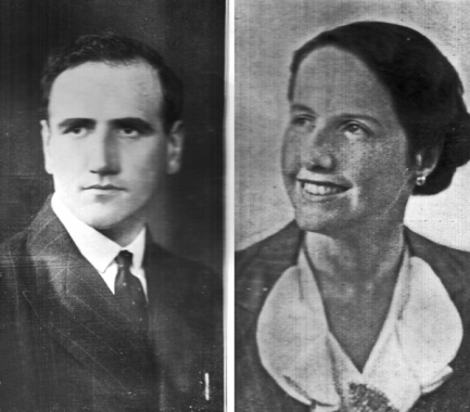 Engagement of Ralph Vibert and Muriel Le Gros