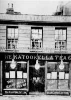 The Katookella Tea Warehouse, which specialised in Ceylon teas, at 55 Halkett Place early in the 20th century