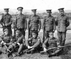 Militia sergeants, photographed by Percival Dunham