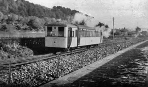 A railcar alongside Victoria Avenue