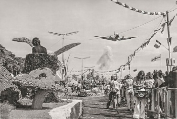 'Petals from Heaven' were dropped from an overflying aircraft in the '70s, until a sack failed to open, narrowly missing spectators