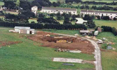 Western end of the Airfield with Les Ormes in the background