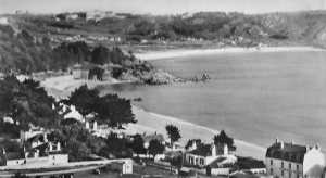 St Brelade's Bay with Ouaisne behind