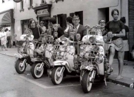 Members of a scooter club in 1963
