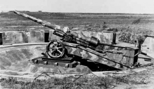 Artillery at Les Landes