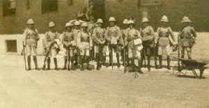 Percy Arthur Charles Pallot with army colleagues
