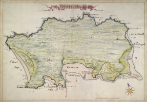 A map produced for Charles II in 1681 ...