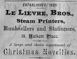 1871 advert in The Victorian
