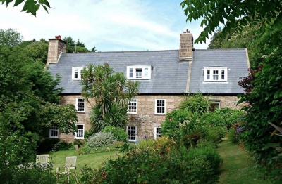 The estate agent's description of the property when it was offered for sale in 2019 was: Situated along a quiet lane, this traditional granite farmhouse offers extensive accommodation that could be used as a multi generation home, a home with income or a development opportunity with plenty of scope to enhance and improve. The main house is set over three floors with four generous reception rooms which functional fireplaces, four double bedrooms and far reaching rural views over the well maintained gardens...