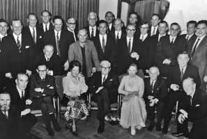 BEA staff Christmas dinner in the 1960s