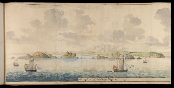 La Corbiere from much closer in, long before the lighthouse was built