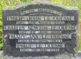 A Le Quesne family grave in New Zealand