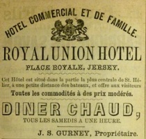 The Royal Union Hotel was in the Royal Square