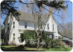 Jersey emigrant John Picot's family home at Dingmans Ferry, Delaware