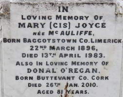 Mary Joyce, St Matthew's, St Lawrence