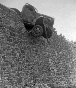 A runaway Army Chevrolet at South Hill
