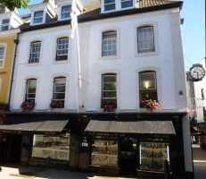 We end our journey at the property opposite, on the corner of the Royal Square ...