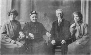 Francis George, his wife Sarah, daughter Rebecca and one of his granddaughters