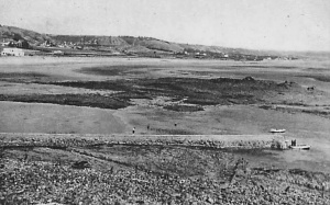Looking south along the length of the bay from L'Etacq