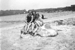 The Germans had yet to build a sea wall when this photograph was taken in the 1930s