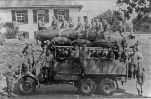 A captured British lorry