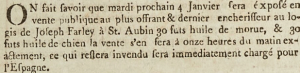 In 1803 the sale of cod liver oil at Joseph Farley's St Aubin home was advertised in the Gazette de l'Ile de Jersey. Anything which remained unsold was to be taken to Spain