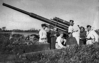Field gun at Mont Gavey, St Lawrence