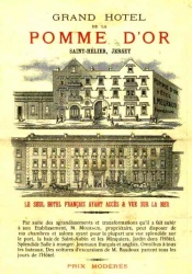 An early hotel brochure showing the developed Weighbridge facade and what was originally the main frontage of the hotel in Wharf Street