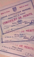 Certificates awarded to Rodney Gallichan while at Trinity School in the 1920s