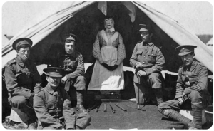 Henry George Matson (1891-1952), second right, with Militia colleagues at a Jersey camp